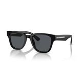 Prada Unisex Güneş Gözlüğü - Geometrik Siyah Kemik Çerçeve Füme Cam Mat Uv400 0Pr A04s