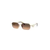 Prada Unisex Metal Güneş Gözlüğü, M, PR A51S ZVN50C, Kahverengi, üniseks-yetişkin