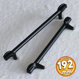 Prade 192 Mm Mat Siyah Metal Kulp Cekmece Mobilya Mutfak Dolap Kapak Kulplari Dolabi Kulbu Kulpu