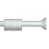 Prado Banyo Perde Askısı, Banyo Borusu 120 - 200cm Beyaz