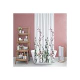 Prado Beyaz Çam Banyo Duş Perdesi 180X200 Cm Askı Hediyeli