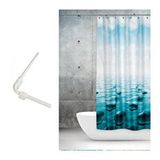 Prado Stone 120x200 cm Banyo Perdesi ve Askı