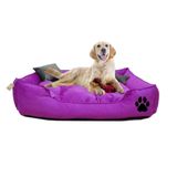 Prado Yıkanabilir Büyük Irk 90x70 cm Mor Köpek Yatağı Minder