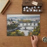 Prag - Köprü - Nostaljik Manzara Tasarımı 240 Parça Ahşap Puzzle Ahşap Kutuda MP01725