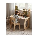 PRAKTURA COMA Çocuk masası Montessori Demonte Çalışma Masası Raflı Masa Laptop Sehpası 70 x 100 x 55 cm