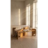 Praktura Craft Ceviz Ahşap Orta Sehpa, Salon Sehpası, 60X80X45 Portatif Sehpa - CEVİZ