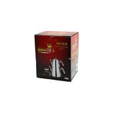 PRAMİT MİNİ BOY ÇELİK ÇAYDANLIK SETİ - TAKIMI RENKLİ BAKALİT KULP ÜST DEMLİK: 0.9LT - ALT SULUK: 1.5LT KENDİNDEN SÜZGEÇLİ (5264)