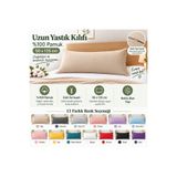 Pratic 1 Adet 50x135 cm %100 Pamuklu Kumaş Fermuarlı Uzun Yastık Kılıfı