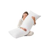 Pratic Home 1 Adet 40x120cm 1200gr 1.Kalite Boncuk Silikonlu Rahat Yan Yatış Ve Hamile Yastığı Uzun Yastık