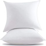 Pratic Home 2 Adet 1. Kalite %100 Boncuk Silikonlu Kare Kırlent Iç Yastığı – 350 gr - 45X45CM - 45 x 45 cm - Beyaz