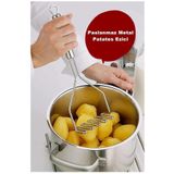 Pratik 24 cm Çelik Pastanlamz Patates Ezici Püre Yapıcı