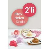 Pratik 2'Li Pilav Ve Helva Şekillendirici Kalıp Seti Plastik Çok Renkli