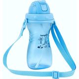 Pratik 400 ml Pipetli Şeffaf Bardak, Kolay Taşıma ve Kullanıma Uygun Ürün - Antrasit