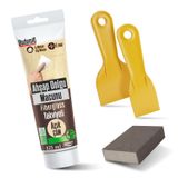 Pratik (4'LÜ) Ahşap Tamir Seti Açık Çam Renk 125 ml Tamir Macunu + 2 Adet Spatula + Kübik Zımpara