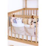 Pratik Askılı Organizer Bebek Arabası Beşik Kenar Fluffy Organizer Solid Bej