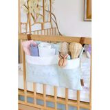 Pratik Askılı Organizer Bebek Arabası Beşik Kenar Fluffy Organizer Solid Yeşil