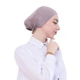 Pratik Bone Pamuklu Tesettür İç Bone, Başörtüsü İçin Hazır Viskon Şapka, Namaz Günlük Kullanım İçin Açık Vizon Standart
