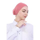 Pratik Bone Pamuklu Tesettür İç Bone, Başörtüsü İçin Hazır Viskon Şapka, Namaz Günlük Kullanım İçin Gül Kurusu Standart