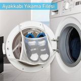 Pratik Çamaşır Makinesi Kapağa Bağlamalı Ayakkabı Yıkama Filesi (3)