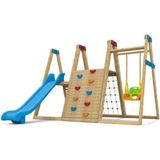 Pratik Çocuk Oyun Parkı Bahçe Kaydırağı - Ahşap