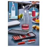 Pratik Çubuk Şeklinde Kokteyl Sunum Buz Kalıbı Buzluk Çubuk Buz Kalıbı Ergonomik 11 Hazneli