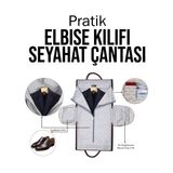 Pratik Elbise Kılıfı Seyahat Çantası - Çok Renkli