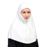 Pratik Eşarp Peçeli-Peçesiz Kullanımlı Hazır Türban Sufle, Ekru