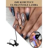 Pratik Esnek Gövdeli Kıskaçlı Oje Tırnak Kurutucu Ultraviyole Mor Işık Uv LED Masa Lambası - Standart