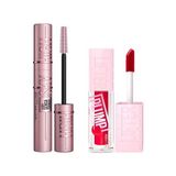 Pratik Ev 004 Red Flag Dudak Parlatıcısı ve Lash Sensational Sky High Maskara Seti