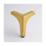Pratik Ev 12 cm Gold Altın Metal Dayanıklı Dekor Mobilya Ayağı Modern Tasarım Koltuk Sehpa Masa Tv Ünitesi - Çok Renkli