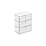 Pratik Ev 6 Katlı 9 Çekmeceli Organizer 24X14X30 cm - Renkli