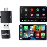 Pratik Ev Araç Içi Kablosuz Android Auto ve Carplay Adaptörü (EMT-006)
