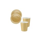 Pratik Ev Bardak, Tinky Winky Renkli Dayanıklı Kullan At 8 Er Adet 22 cm Doğum Günü Partisi Silver Karton Tabak Set Gold