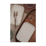 Pratik Ev Bone Minas 2 Parça 26X17 Santimetre Kayık Tabak, Goblen - Çok Renkli