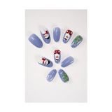 Pratik Ev Christmas'a (Yılbaşı) Özel Nail Art Takma Tırnak Seti - Limited Edition - Çok Renkli