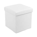 Pratik Ev Depolama Alanlı Tabure; 300 Kg'a Kadar Dayanıklı, Beyaz, 38 x 38 x 38 Cm, LSF103 - 10 cm - Renkli