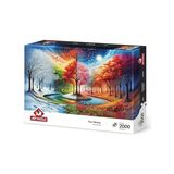Pratik Ev Dört Dünya 2000 Parça Puzzle