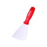 Pratik Ev Eltos Çelik Spatula, 0.80 mm Polisajlı Yay Çeliği, 50 Rockwell Sertlik, Ergonomik Sap, Kavisli, Kazıma Spatulası, Inşaat, Sıva ve Yüzey Temizleme, Profesyonel Kalite, Dayanıklı El Aleti (70 Mm)
