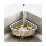 Pratik Ev Filtresi Bulaşık Süngeri ve Tel Organizerli Lavabo Atık Süzgeci Paslanmaz Çelik 18X13X10 cm Ayaklı Lavabo Içi Çöp Süzgeci Hijyenik ve Pratik Gider - Çok Renkli
