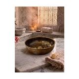 Pratik Ev Hamam Tası Metal (Antik Sarı)