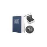 Pratik Ev Kitap Görünümlü Gizli Kasa Şifreli Kilitli Mini Para Kasası 11.5 Cm; Sözlük Tasarımlı Gizli Saklama Kutusu, Nakit Para Takı Değerli Eşya Güvenliği, Lacivert - Çok Renkli