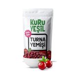 Pratik Ev Kuru Yeşil Doğal Turna Yemişi 100 G - Elma Suyu ile Tatlandırılmış Kurutulmuş Cranberry - Rafine Şekersiz, Katkısız ve Sağlıklı Atıştırmalık