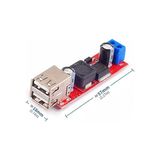 Pratik Ev LM2596 Dual USB Power Modül Voltaj Düşürücü Mp3 Mobil Güç Kaynağı - Çok Renkli