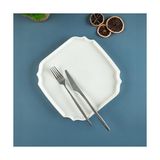 Pratik Ev Lunar Kare Servis Tabağı Renkli Desenli 22 cm - Çok Renkli