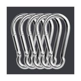 Pratik Ev Metal Karabina Bağlantı Elemanı, 6X60 Mm, 5 Adet - Çok Renkli