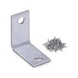 Pratik Ev Mobilya Dolap Köşe Bağlantı Sabitleme L Demir Gönye 25X25X15 mm (5 Adet) - Çok Renkli
