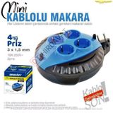Pratik Ev Ofis Ve Işlerinizde Mini Seyyar Makaralı Uzatma Kablosu