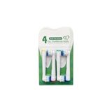Pratik Ev Oral-B Için EB17-P Yumuşak Yedek Fırça Başlıkları, Pro 1000/3000/5000, Vitality Smart Genius Serisi, 4 Adet - Çok Renkli