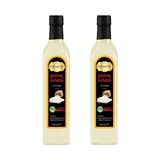 Pratik Ev Pirinç Sirkesi 500 ml x 2 Adet Doğal Fermantasyon Içilebilir Katkısız Cam Şişe