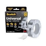 Pratik Ev Scotch Üniversal Jel Bant, 30 mm x 3 M, Çift Taraflı Nano Montaj Bandı, Şeffaf, Su Geçirmez, Çıkarılabilir, 9 Kg'a Kadar Taşıma Kapasitesi, Çok Yönlü ve Güçlü Uygulamalar Için - 10 cm - Çok Renkli - 1 Adet